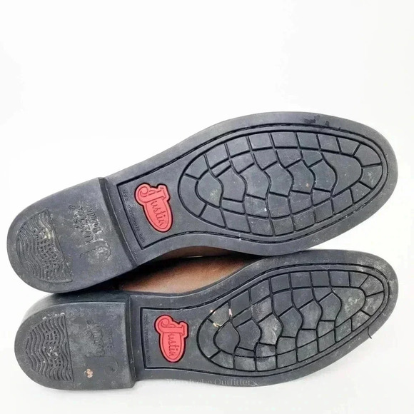 Justin Crazy Cow Basic Roper Cowboy Boots - 8.5 - Picture 4 of 10